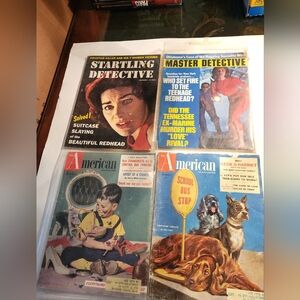 Vintage Magazines Master Detective & American Lot Of 4